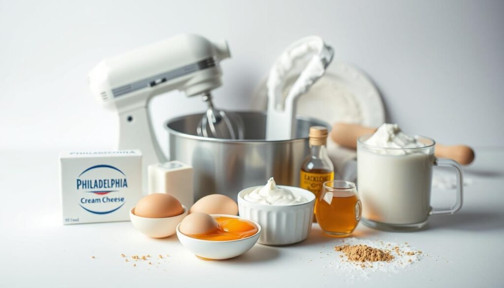 Cheesecake Ingredients and Baking Equipment Cheesecake Ingredients and Baking Equipment