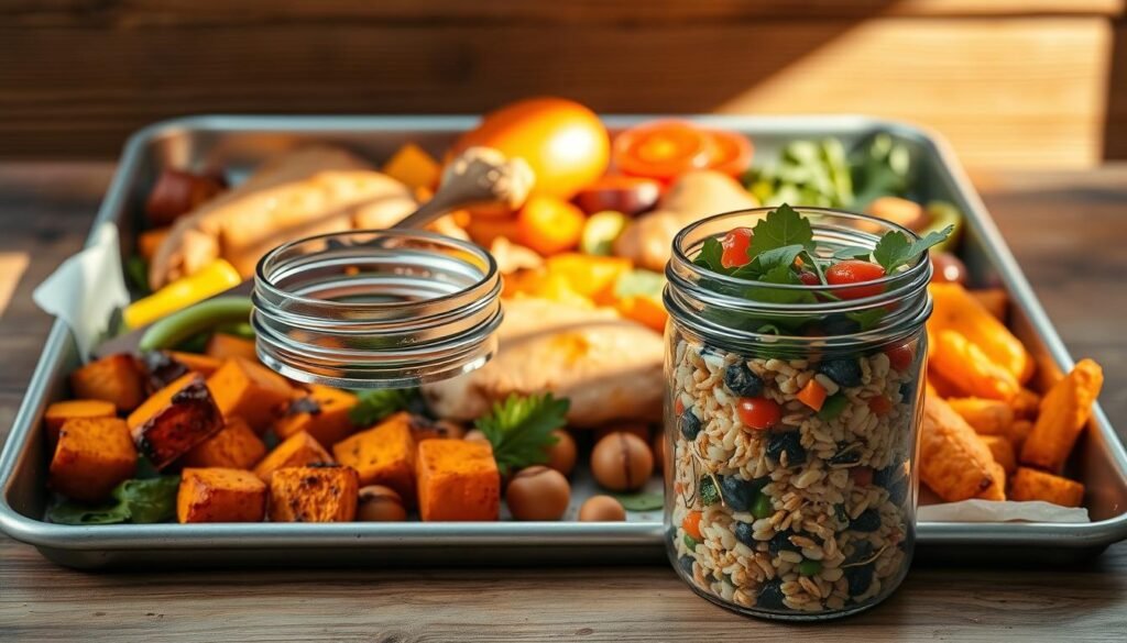 Make-ahead sheet pan lunches for work week meal prep Make-ahead sheet pan lunches for work week meal prep
