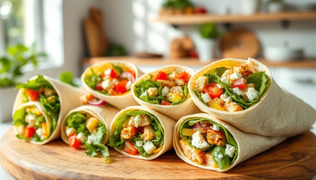 Mediterranean Lunch Wraps Mediterranean Lunch Wraps