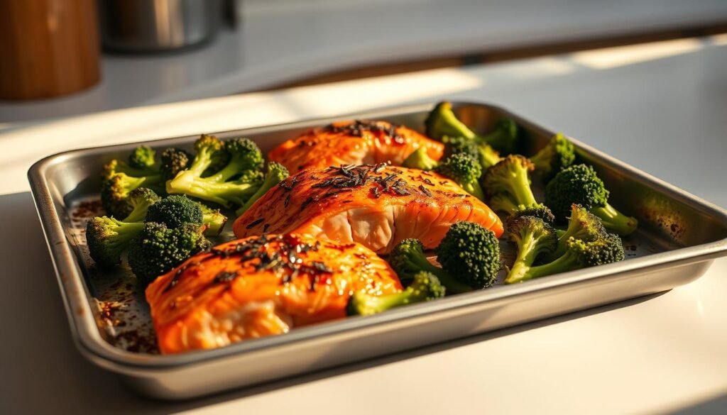 One-Pan Lunch Recipes Salmon and Broccoli One-Pan Lunch Recipes Salmon and Broccoli