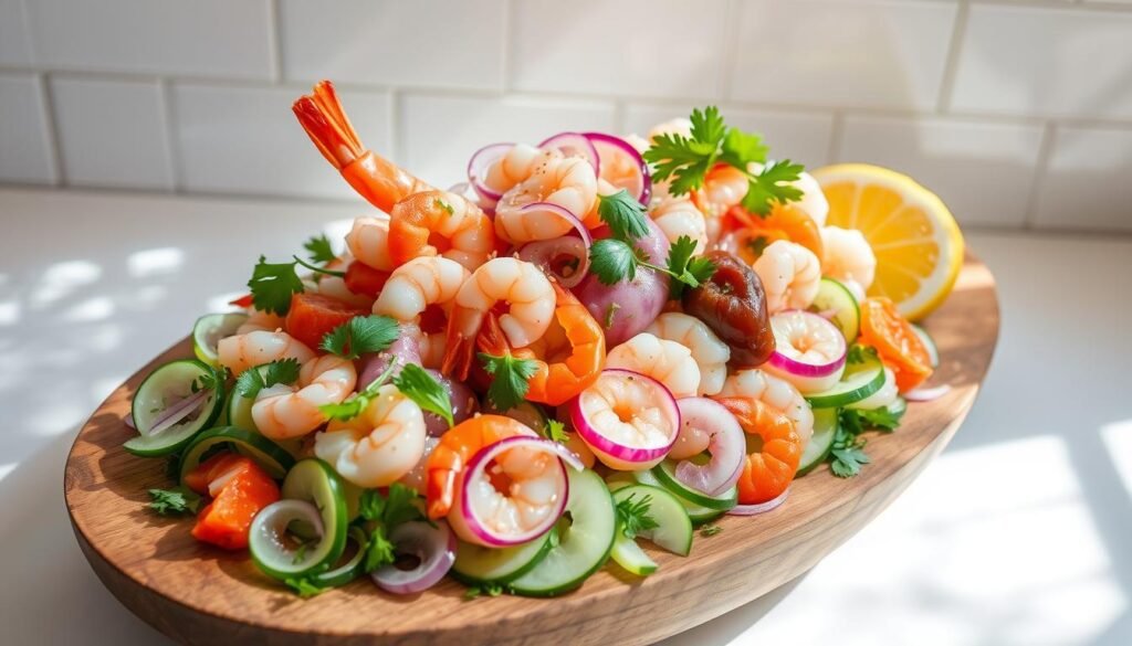Summer Ceviche Seafood Dish Summer Ceviche Seafood Dish