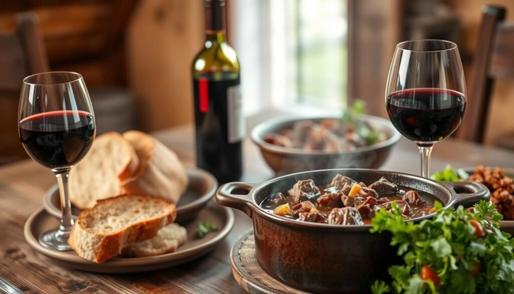 Wine and side dishes for traditional beef stew recipe Wine and side dishes for traditional beef stew recipe