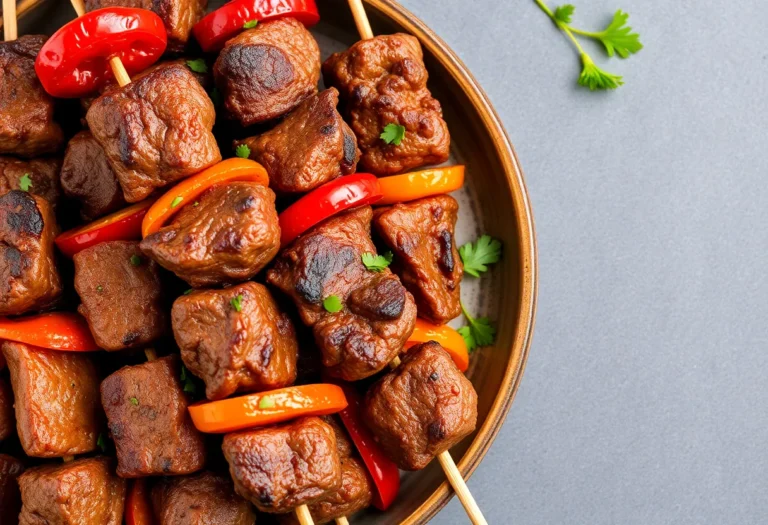 Smoky Beef Kebabs with Peppers: The Ultimate Flavor Bomb