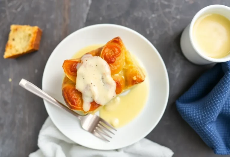 Warm Bread Pudding with Vanilla Sauce: The Comfort Food You Didn’t Know You Needed