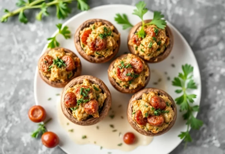 Stuffed Mushrooms with Sausage & Herbs: The Bite-Sized Flavor Bomb You Need