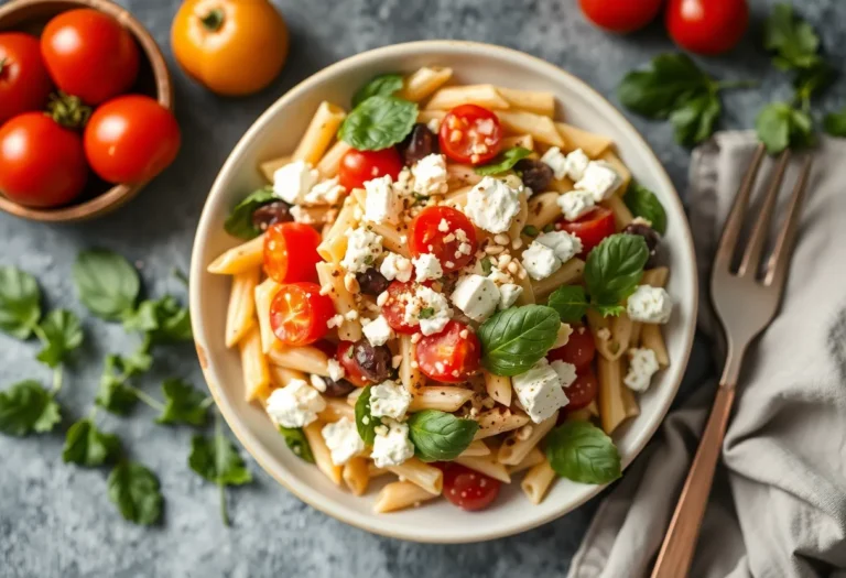 Greek-Inspired Pasta Salad with Feta: The Only Salad You’ll Actually Crave