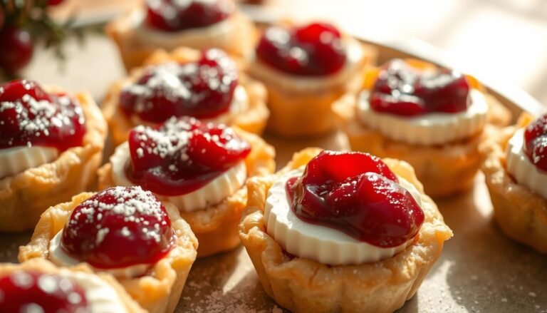 Baked Cranberry Brie Tartlets