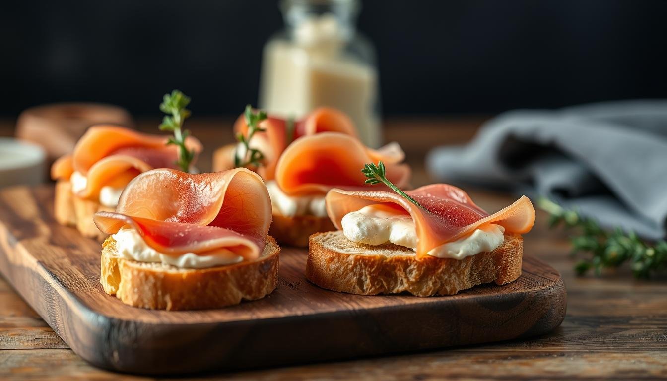 Boursin & Prosciutto Crostini