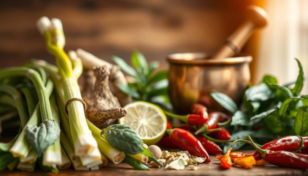 Fresh Thai Aromatics Preparation Fresh Thai Aromatics Preparation