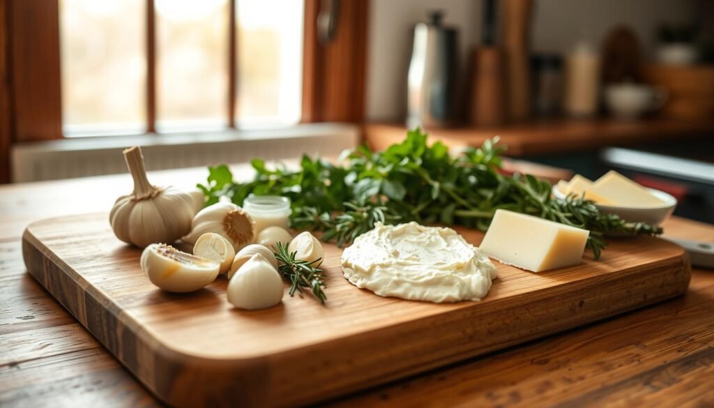 Garlic Herb Cheese Spread Ingredients