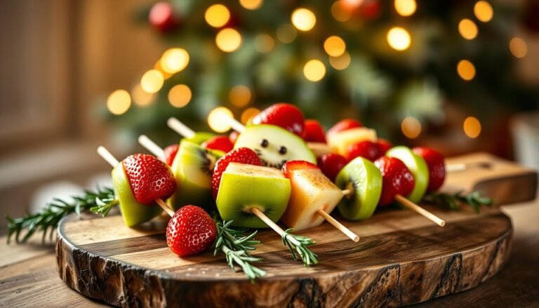 Grinch Fruit Kabobs