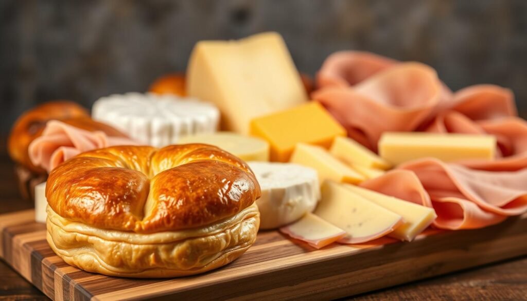 Ham and Cheese Pastries Cheese Selection Ham and Cheese Pastries Cheese Selection