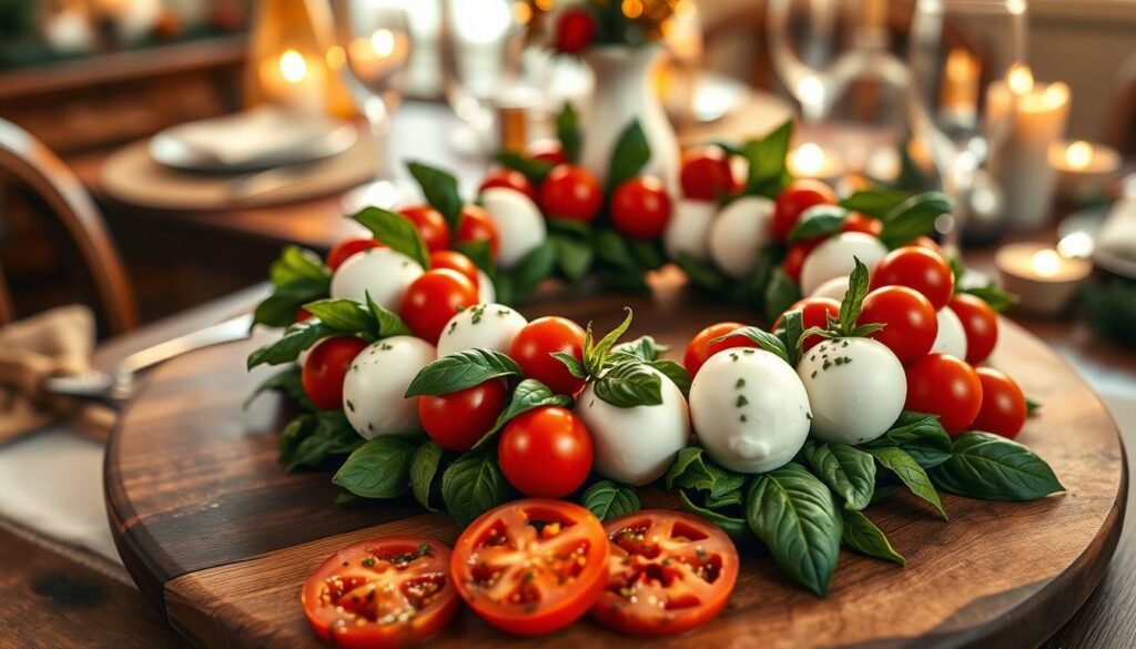 Holiday Caprese Wreath Serving Sizes Holiday Caprese Wreath Serving Sizes