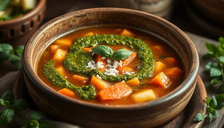 Minestrone with Pesto
