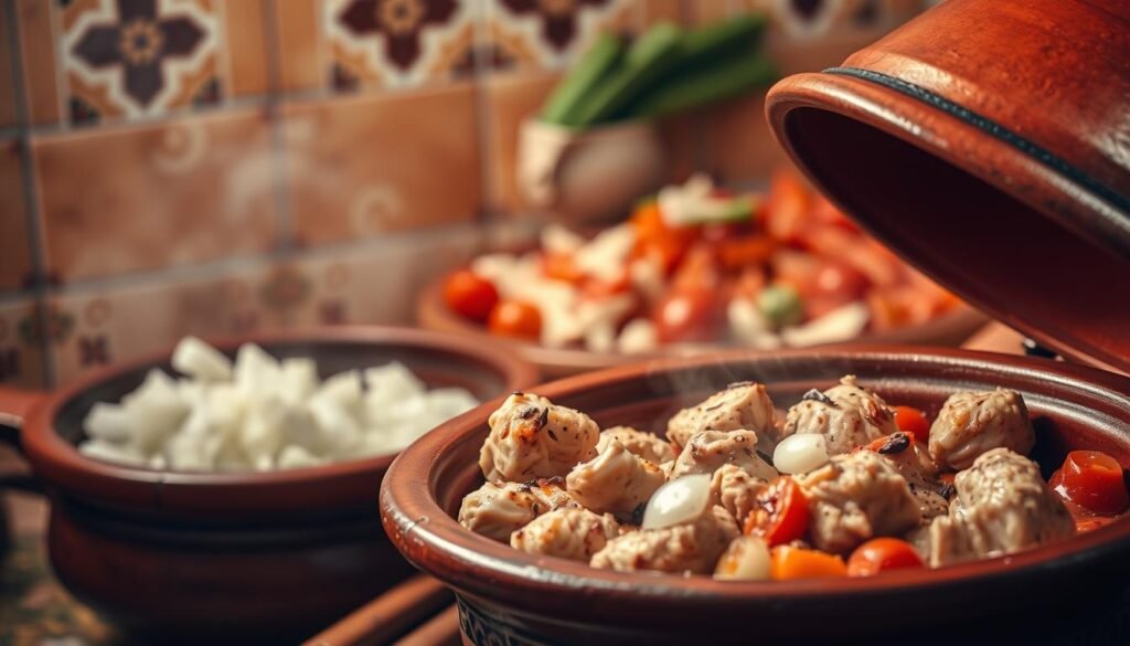 Moroccan Chicken Tagine Cooking Process Moroccan Chicken Tagine Cooking Process