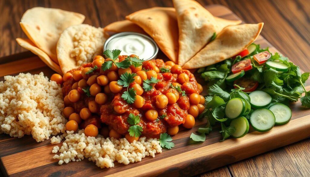 Moroccan Chickpea Dinner Presentation Moroccan Chickpea Dinner Presentation