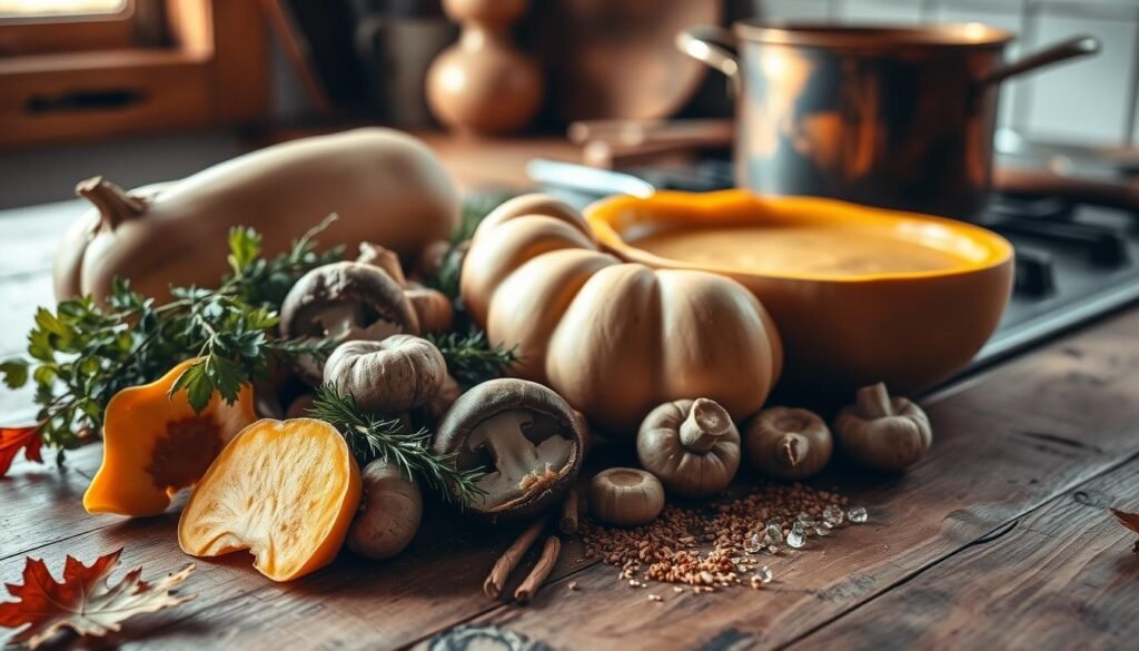 Seasonal Ingredients for Butternut Squash Bisque Seasonal Ingredients for Butternut Squash Bisque