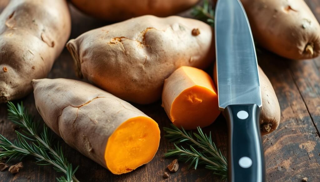 Sweet Potato Preparation for Stew Sweet Potato Preparation for Stew