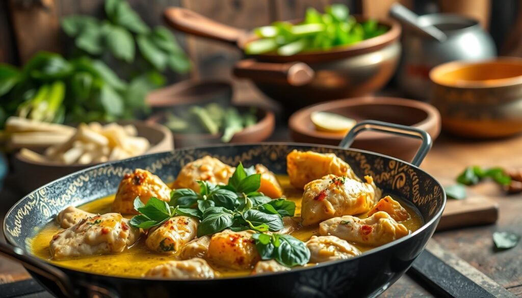 Thai Green Curry Chicken Cooking Process Thai Green Curry Chicken Cooking Process