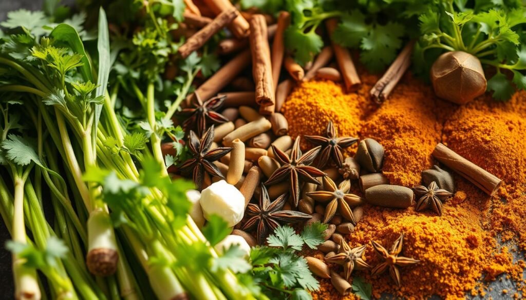 Thai soup herbs and spices Thai soup herbs and spices