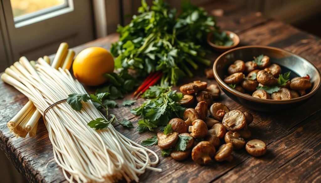 Vegan Pho with Mushrooms Preparation Vegan Pho with Mushrooms Preparation