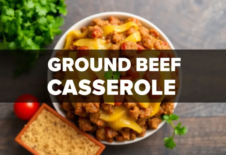 Ground Beef Casserole: The Lazy Genius Dinner You’ll Make Weekly