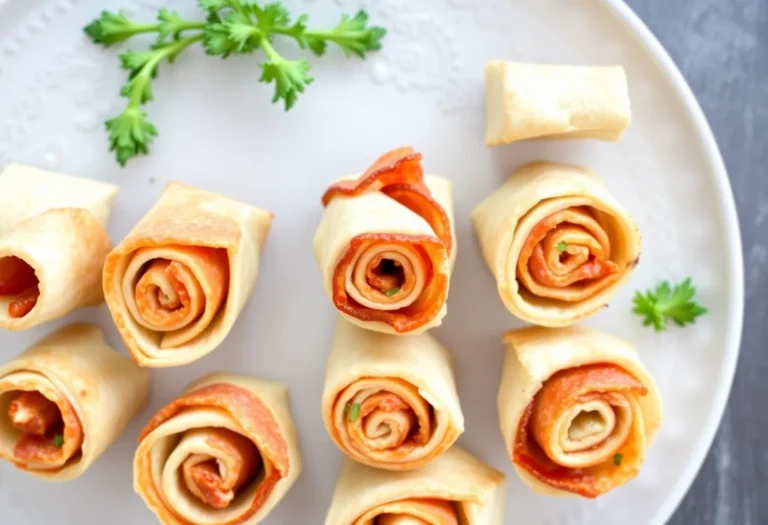Mini Turkey Bacon Ranch Roll-Ups Appetizer Recipe