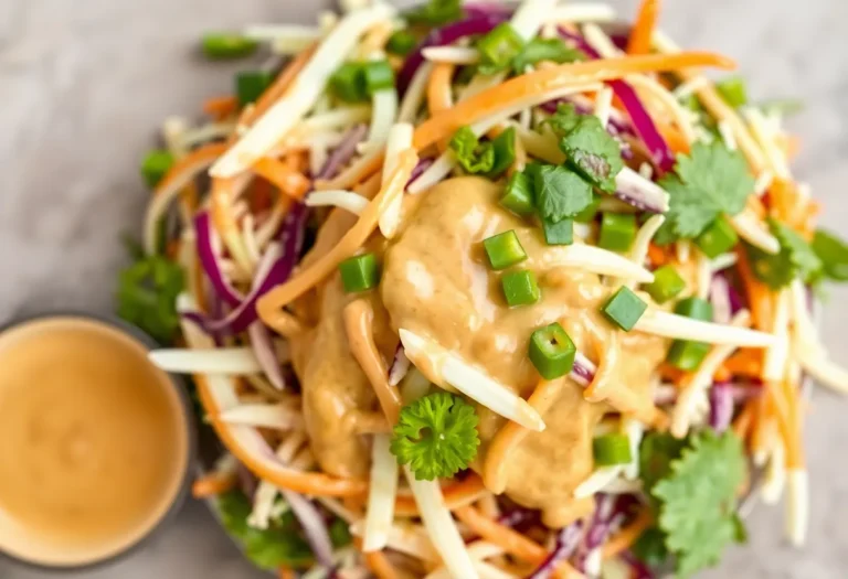 Asian Slaw with Peanut Dressing: The Crunchy, Creamy Game-Changer