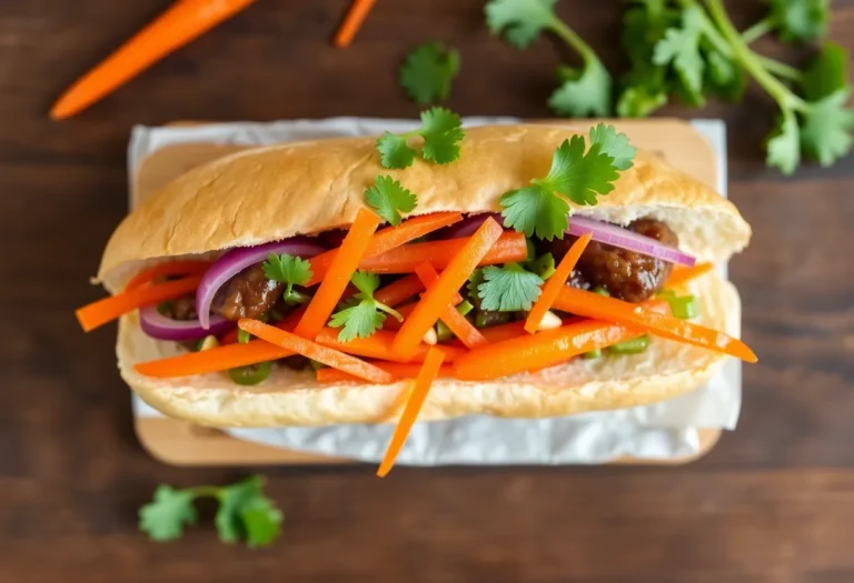 Veggie Banh Mi with Pickled Carrots: The Sandwich That Outshines Meat