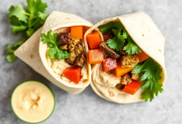 Why This Hummus & Roasted Veggie Wrap Will Own Your Lunch Routine