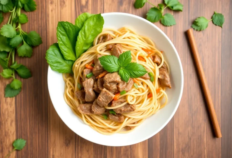 Thai Beef Pad Thai Recipe