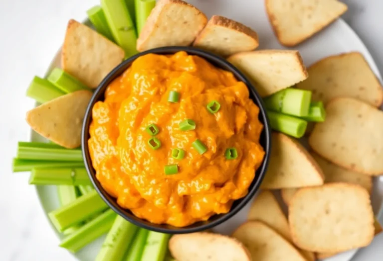 Cheesy Buffalo Chicken Dip Appetizer Recipe