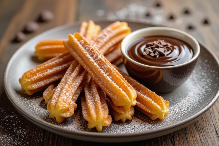 Churros with Chocolate Sauce