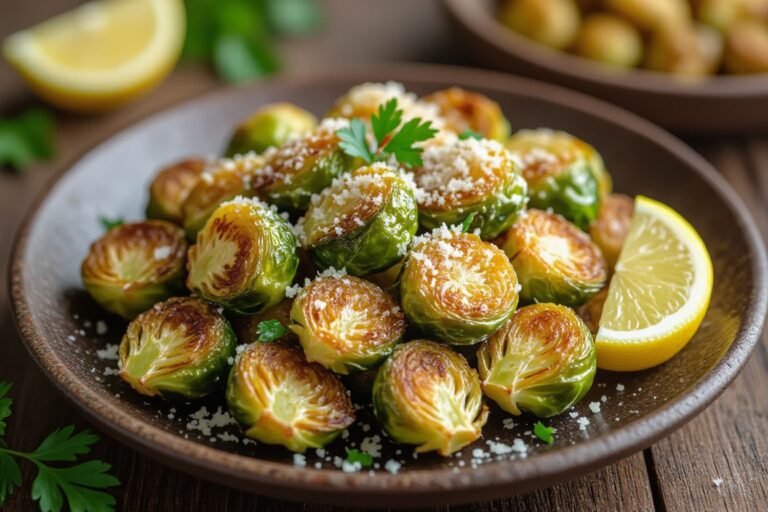 Crispy Parmesan Brussels Sprouts