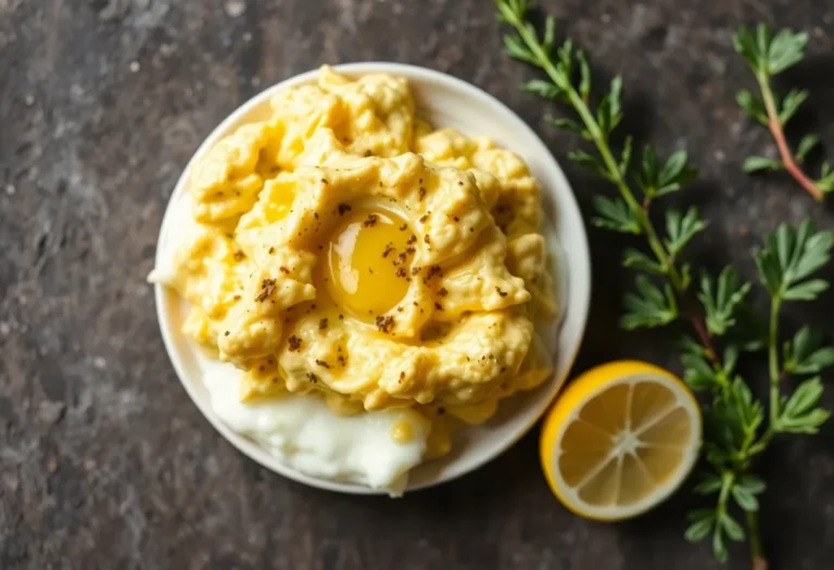 Scrambled Eggs with Truffle Oil