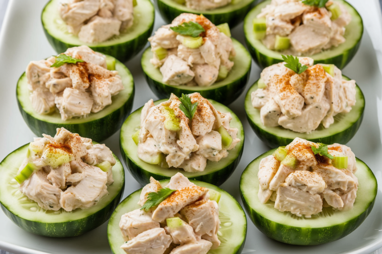 Chicken Salad Cucumber Cups Finger Food: The 10-Second Party Trick That Steals the Whole Table