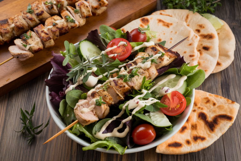 Chicken Souvlaki Salad: The Zesty, Protein-Packed Bowl That Makes Takeout Look Lazy