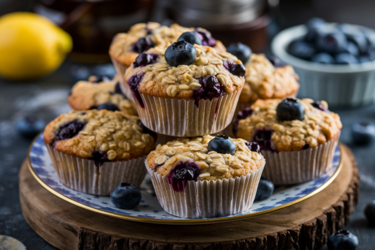 Blueberry Oatmeal Muffins That Taste Like Saturday Morning (But Take 10 Minutes to Prep)