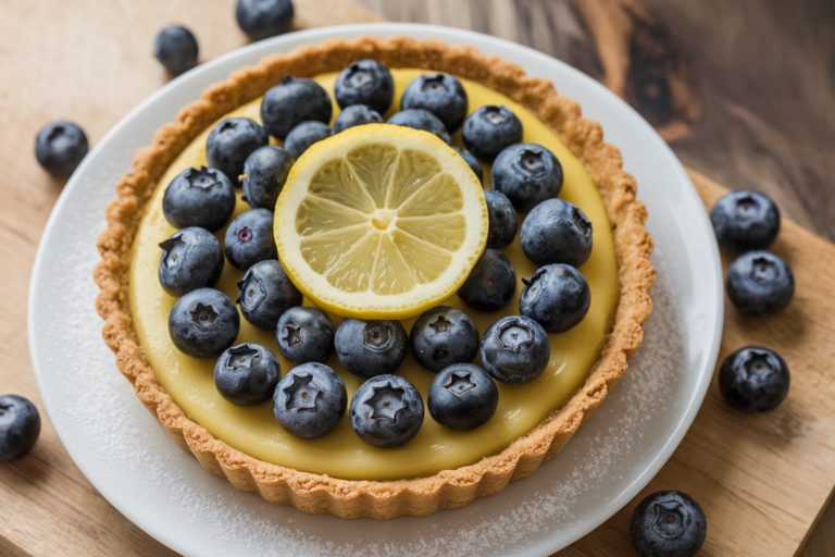 Stop Scrolling: This Lemon Blueberry Tart Is the Zingy, Juicy Showstopper Your Dessert Game Needs
