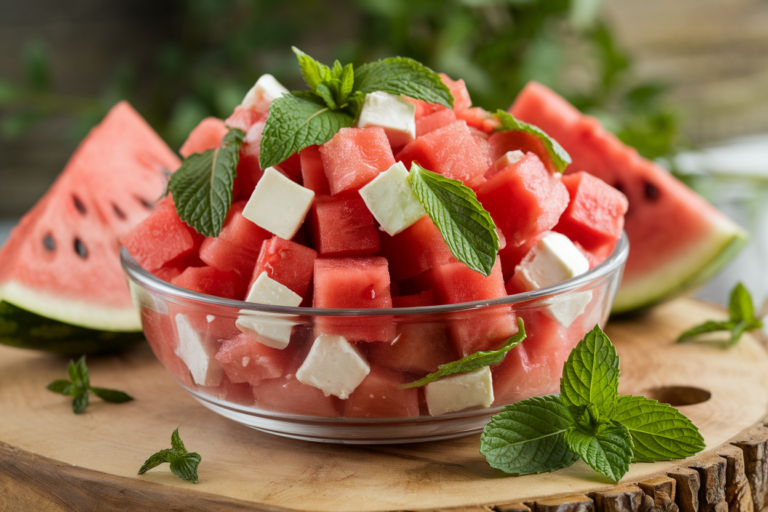 Watermelon Feta Mint Salad: The 7-Minute Summer Flex You’ll Make on Repeat