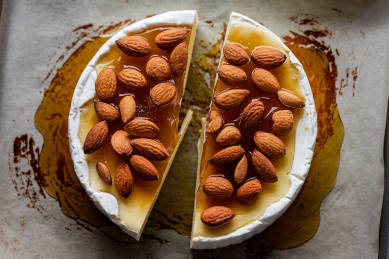 Party Trick Level: Legendary — Easy Baked Brie with Honey and Almonds Appetizer You Can Make in 12 Minutes