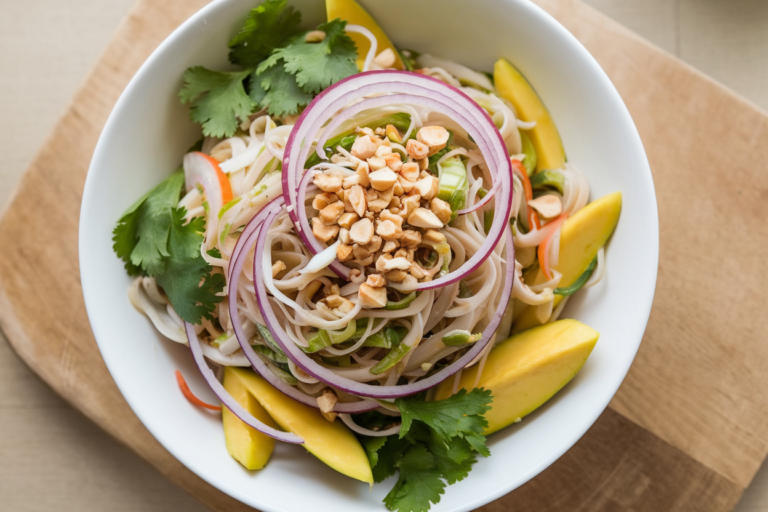 Thai Mango Noodle Salad: The 15-Minute Bowl That Slaps Harder Than Takeout