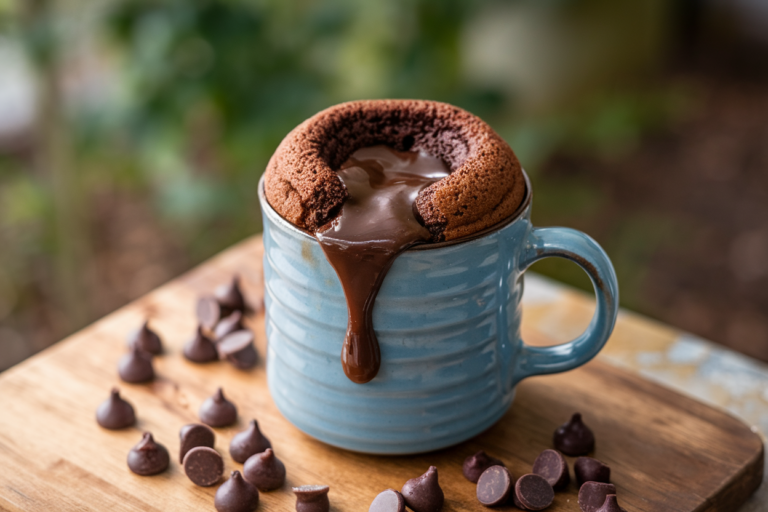 5-Minute Chocolate Lava Mug Cake That Feels Illegal (But Isn’t)