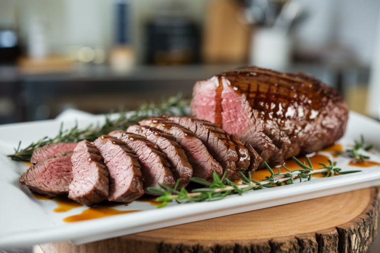 Whiskey-Glazed Beef Tenderloin: The Show-Stopping Roast That Tastes Like First-Class Luxury