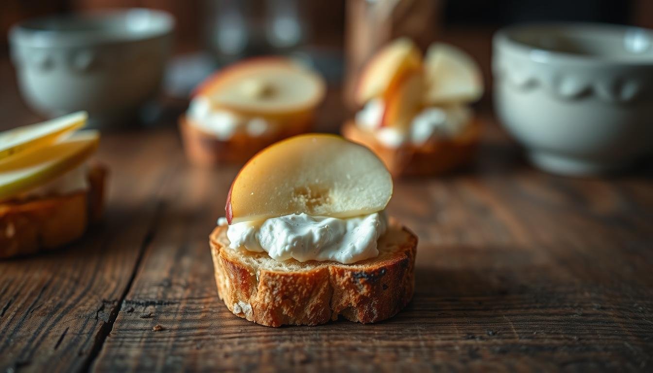 Boursin & Apple Crostini Appetizer