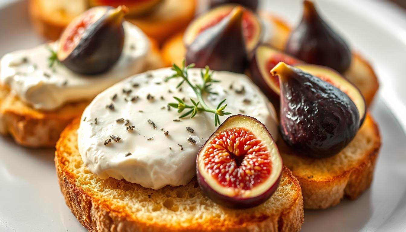 Boursin & Fig Crostini Appetizer