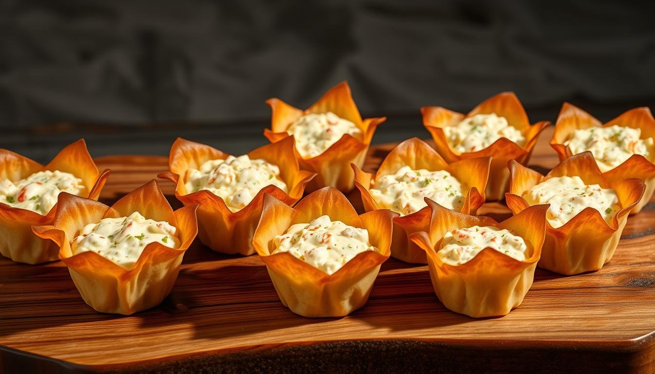 Crab Dip Phyllo Cups Appetizer