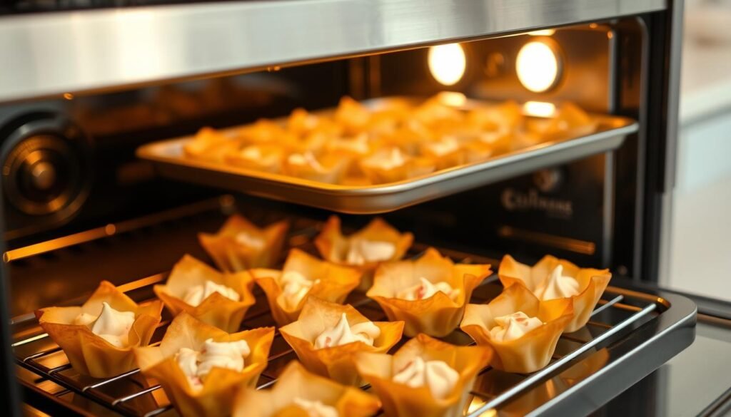 Crab Rangoon Wonton Cups Baking