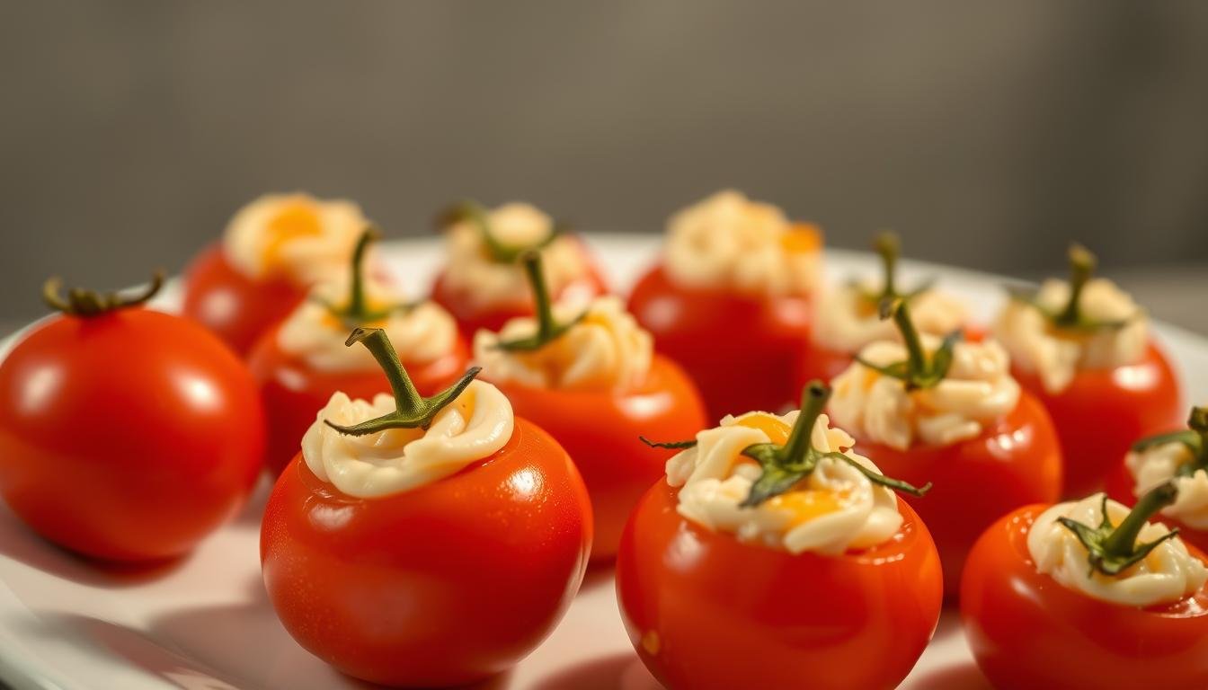 Crab-Stuffed Cherry Tomatoes Appetizer
