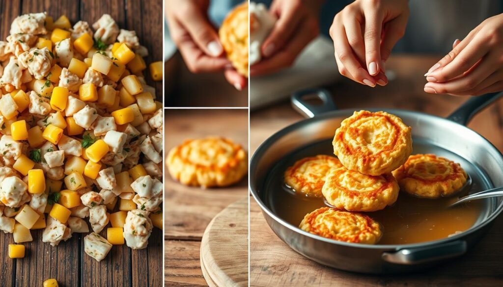 Crab fritter recipe preparation steps Crab fritter recipe preparation steps